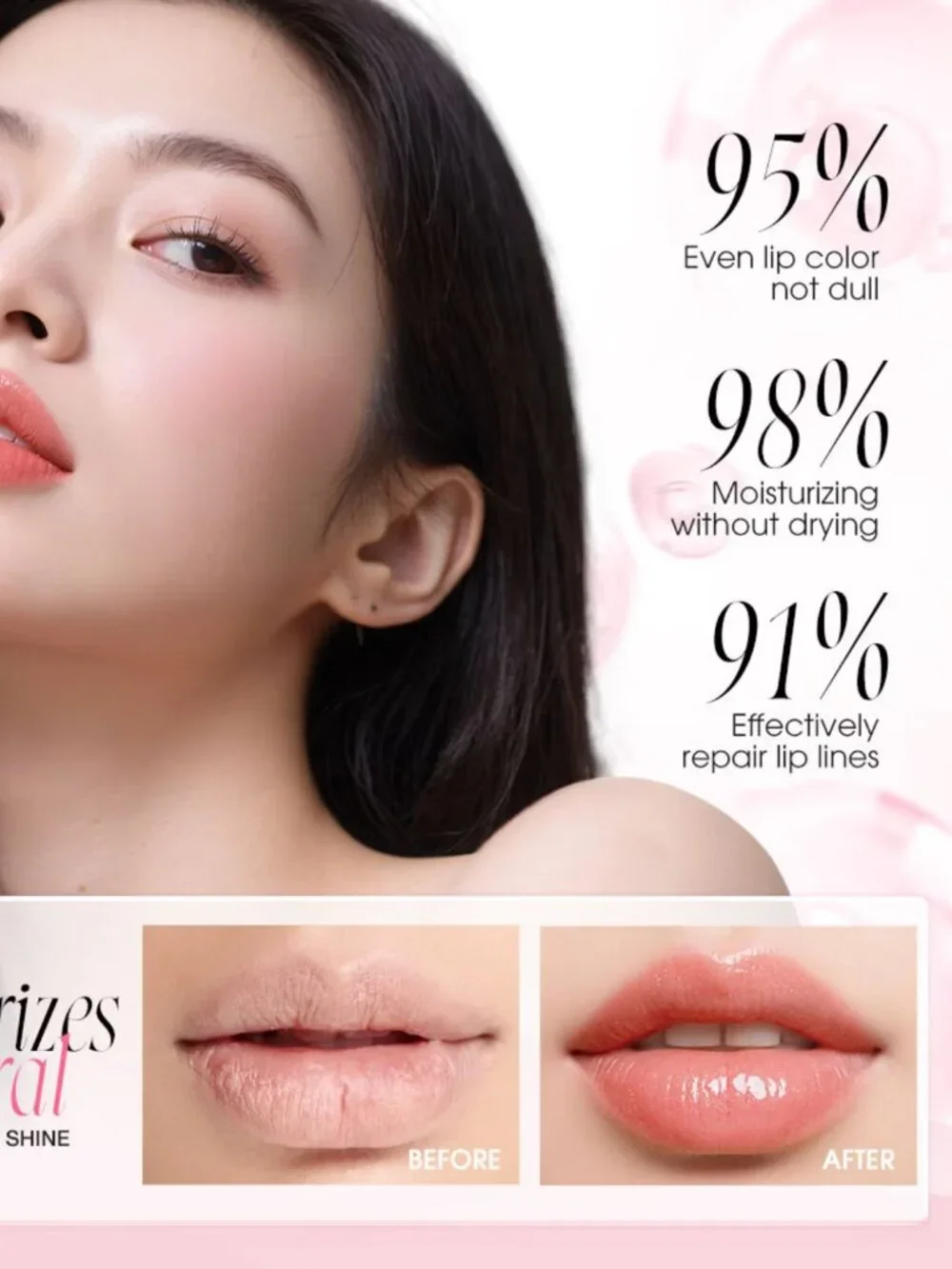 O.TWO.O Sparkling ColorChanging LipBalm Hydrating Moonlight Tint Glossy Lip Care